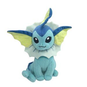 Pokemon Vaporeon Plush By Tomy 2015 9” Soft Toy Collectible Stuffed Animal